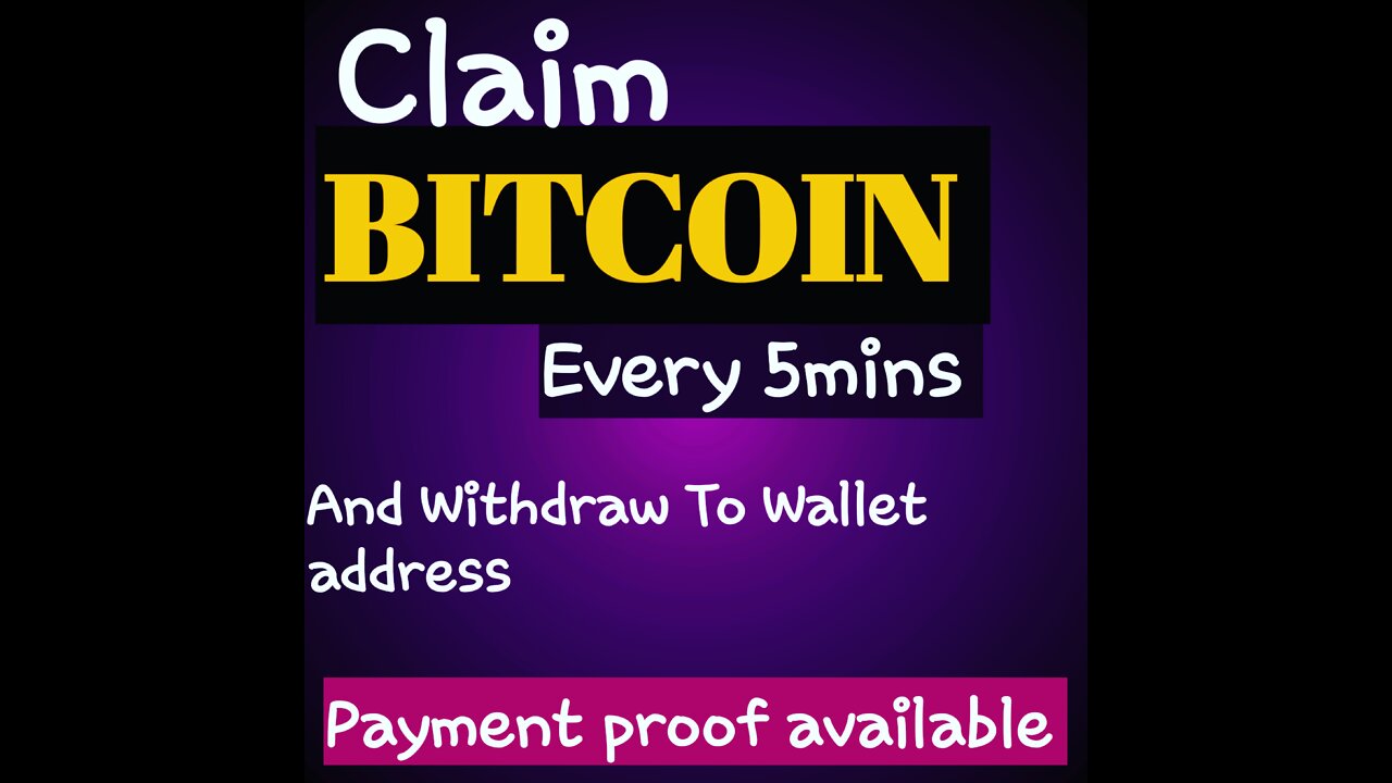 Claim Free Bitcoin_with payment proof