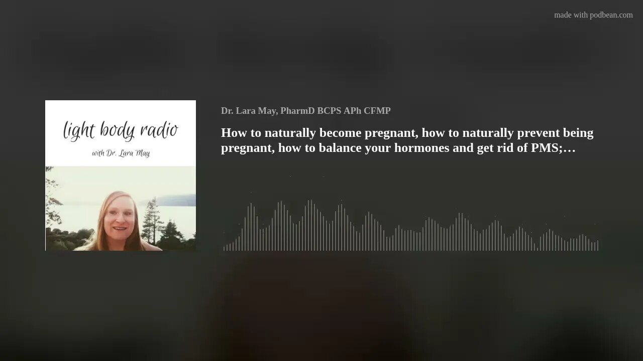 How to naturally become pregnant, how to naturally prevent being pregnant, how to balance your hormo