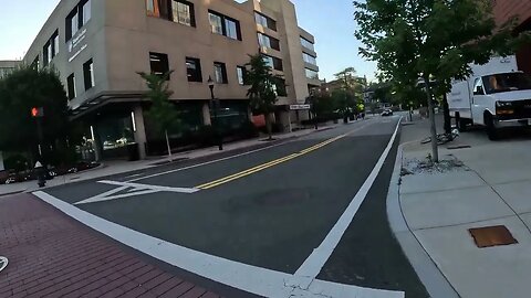 Boston 4K #citytour drive - Huntington Ave JP through Brookline Village Lanes Path - #bikelife