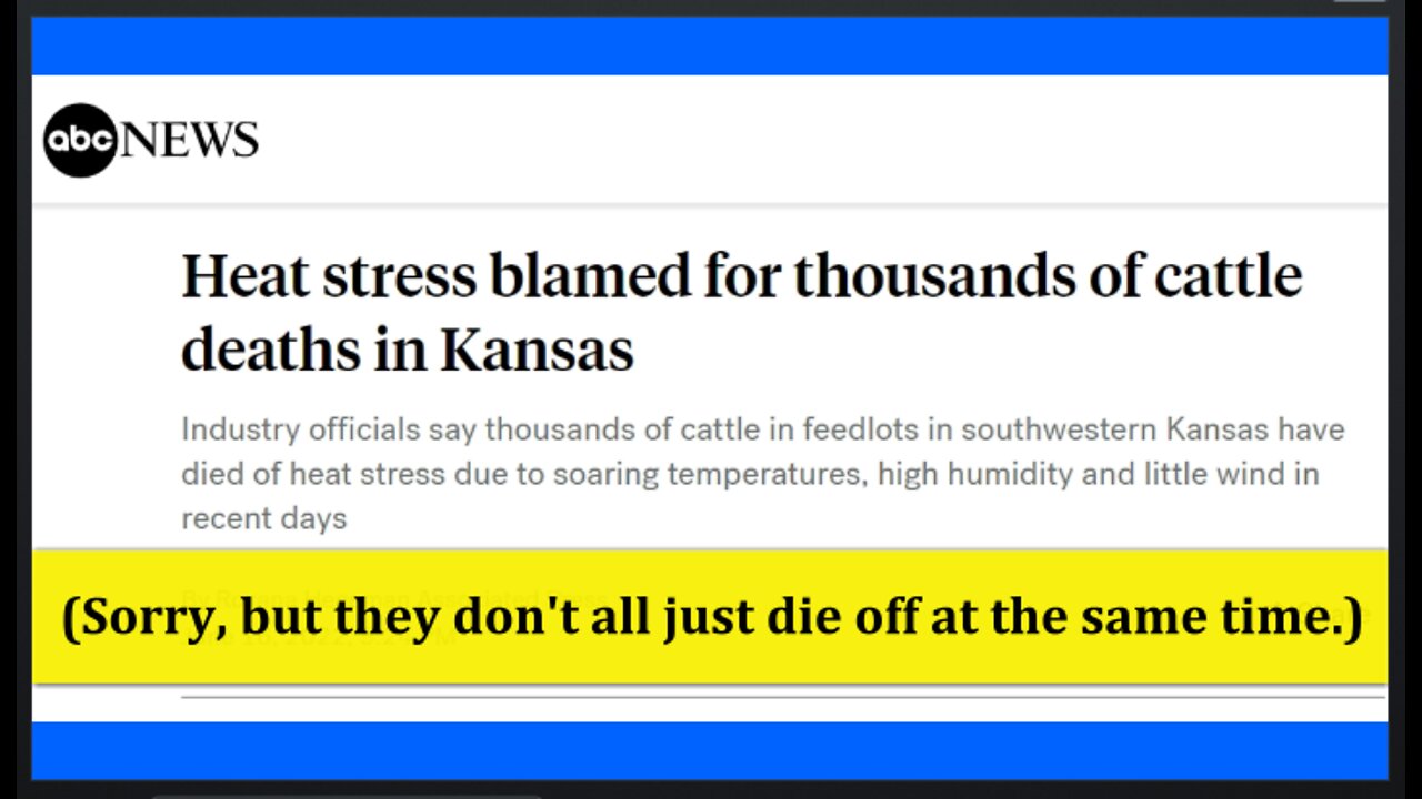 Where's the Beef? Remote Viewer Predicted the Kansas Cattle Slaughter Two Weeks Before it Happened