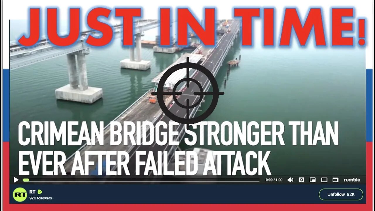 CRIMEAN BRIDGE JUST REOPENED AS UKRAINE OBTAINS LONG-RANGE STORMSHADOW MISSILES