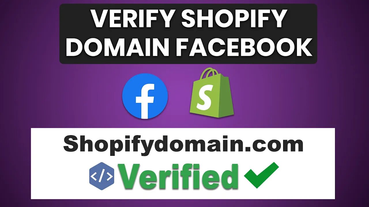 Verify Domain Purchased Through Shopify on Facebook Business Manager 2023