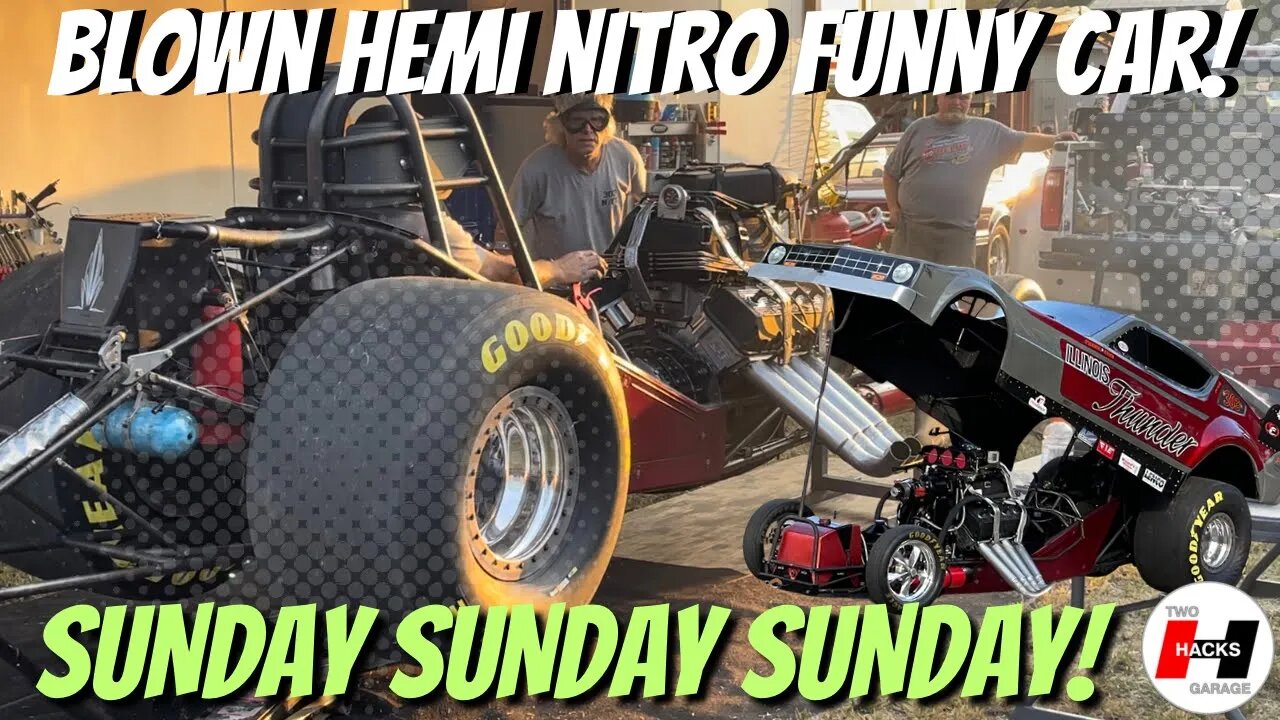 Supercharged Nitro Funny Car Coming to Life and Blazing Down the Dragstrip! #nitro