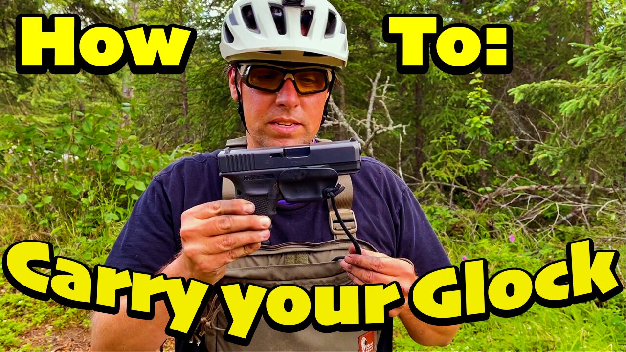 Glock Carry Methods: Every Day Carry Alaska 10mm Glock 29 | EDC, Bear Defense, Bike, Hike, Town...