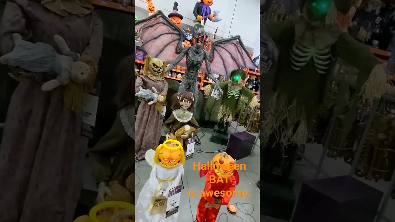 Halloween BAT is awesome. #halloween #subscribe #homedepot