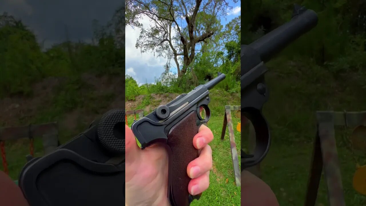 Shooting the finest Germen gun