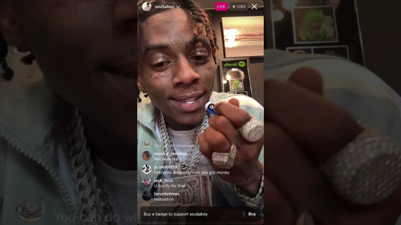 Soulja Boy Instagram Live Meal Talk (24/03/23)