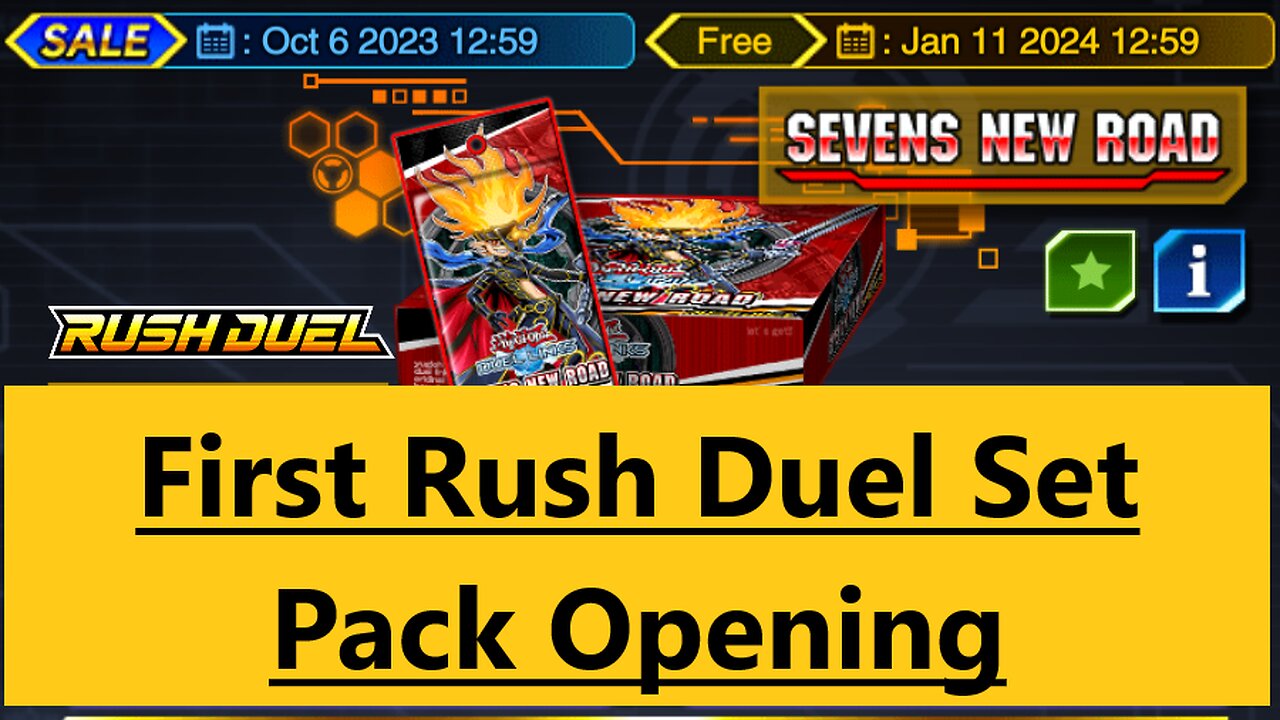 Duel Links: Rush Duel Seven's new road 80 packs opening