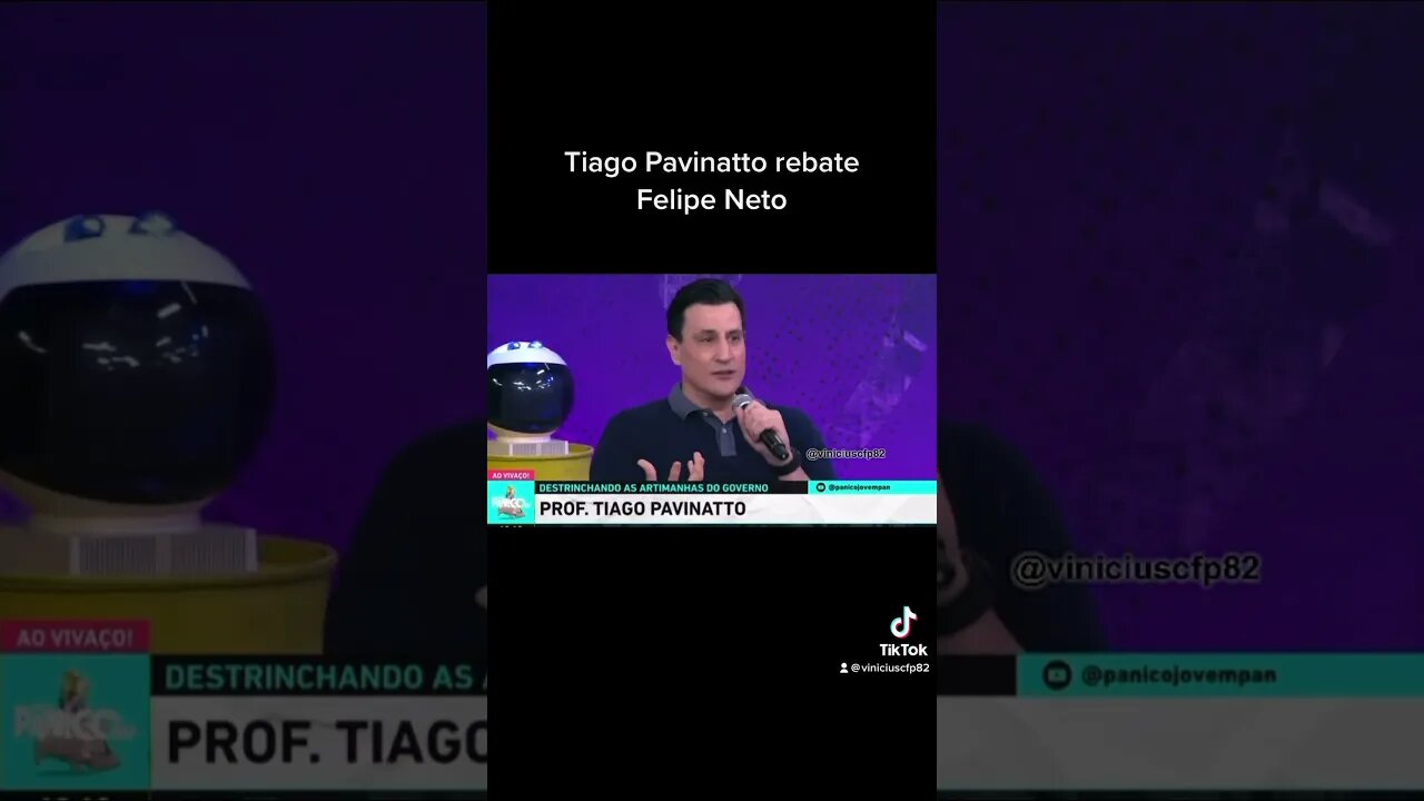 Tiago Pavinatto rebate Felipe Neto