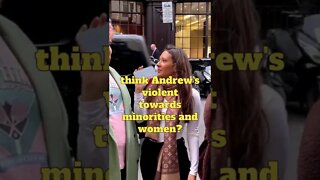 Woman Interviewing Pink Haired DUMB Woke Leftist On Andrew Tate