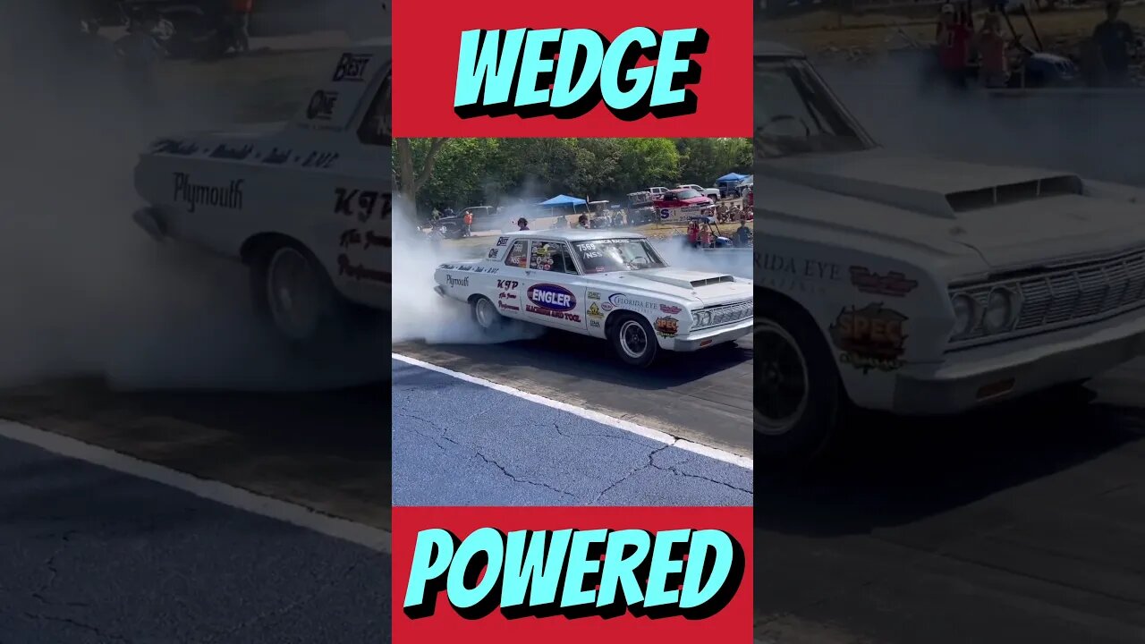 Wedge Powered Plymouth Burnout! #shorts