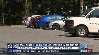 Man shot in Glen Burnie, walked in to the ER