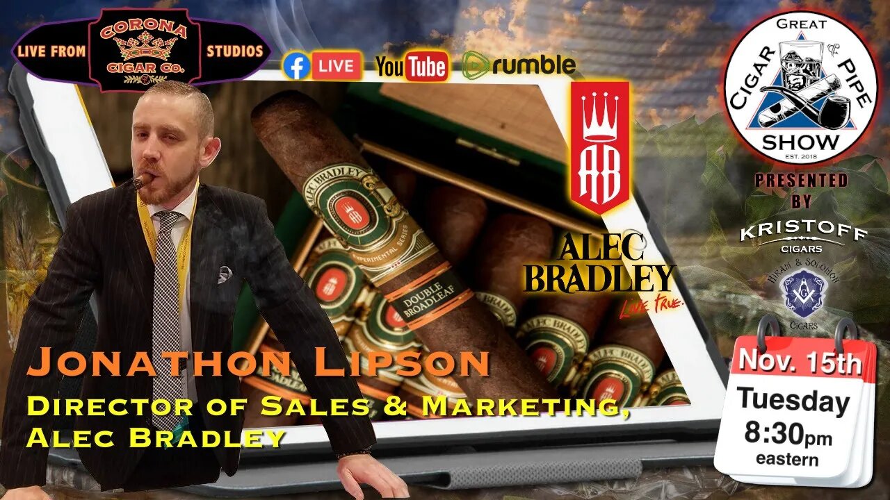 Jonathon Lipson, Director of Sales & Marketing, Alec Bradley joins the crew!