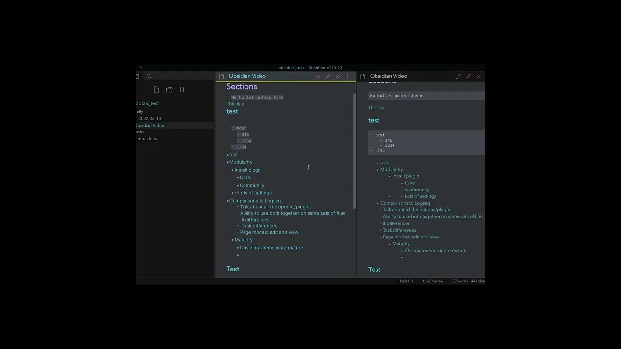 Obsidian Edit and Reading View in separate panes #shorts