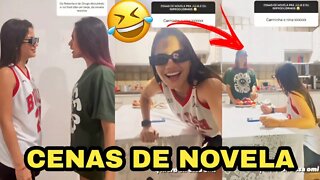 RHITA E JULIA FAZENDO CENAS DE NOVELA