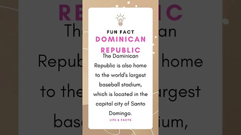 Fun Facts Dominican Republic