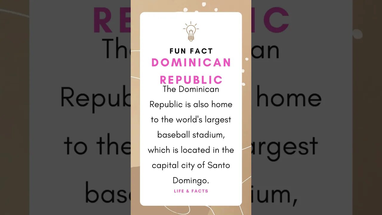 Fun Facts Dominican Republic