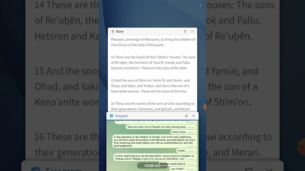 Proof Reading - SHEMOTH 6-9 - The Open Source Bible Project - Join the Project and Read With Us!