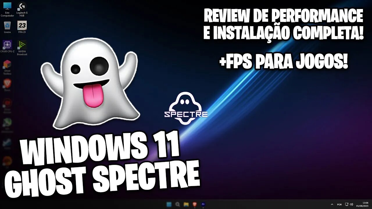 Como BAIXAR e INSTALAR Windows Ghost Spectre no seu PC ou NOTEBOOK | +TESTES DA NOVA VERSÃO!