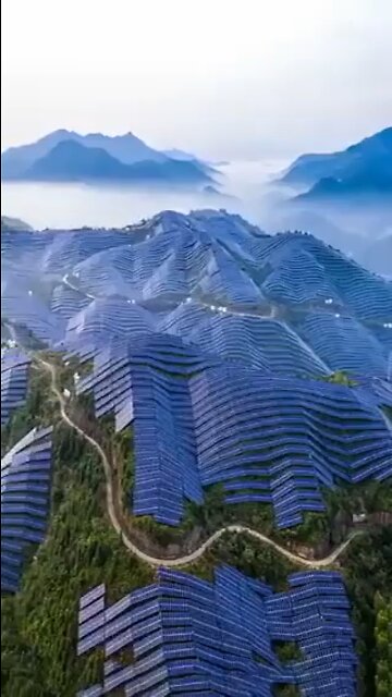 Solar Panels Installed On Taihang Mountain In China - Is This The Future?