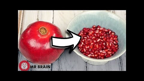 The CORRECT Way To Open & Eat A Pomegranate !! (