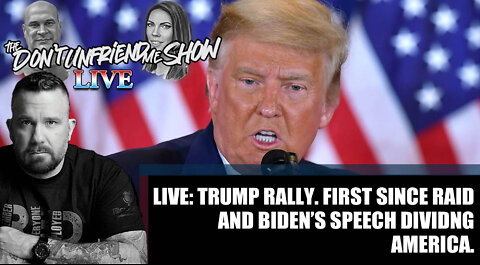 Live: Donald Trump speaks for the first time since Biden speech and raid.