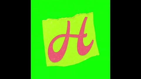 letra H - tela verde @ScanPlay ​