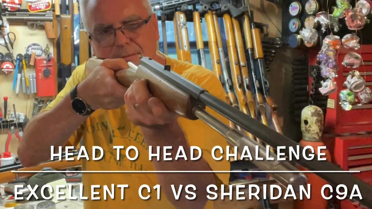 Head to head challenge Swedish Excellent model C1 vs Sheridan C9A 20 caliber pumpers FTW!