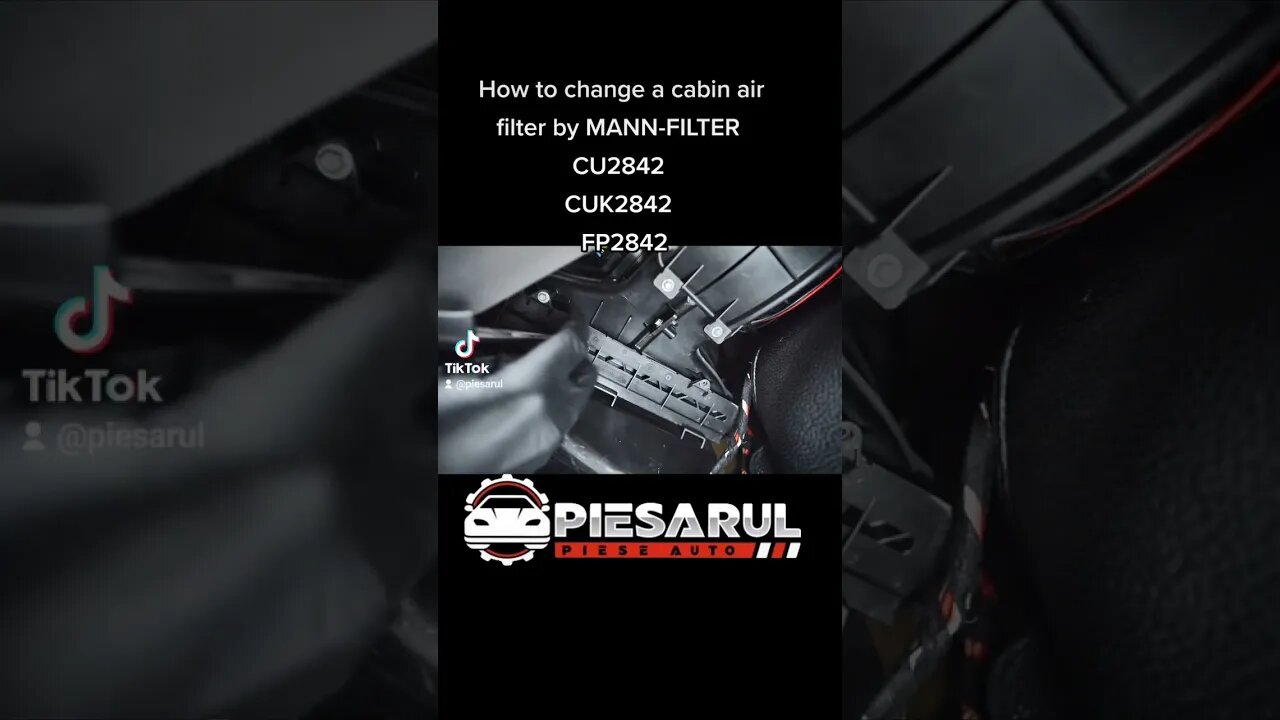 #How to #change a #cabin #air #filter by #MANN-FILTER #CU2842 #CUK2842 #FP2842 #piesarul