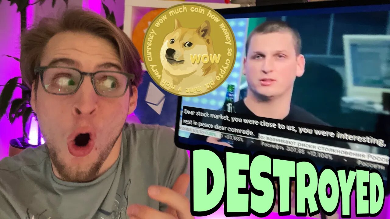 Russia Analyst OWNS MEDIA As Dogecoin Destroys Stock Market ⚠️