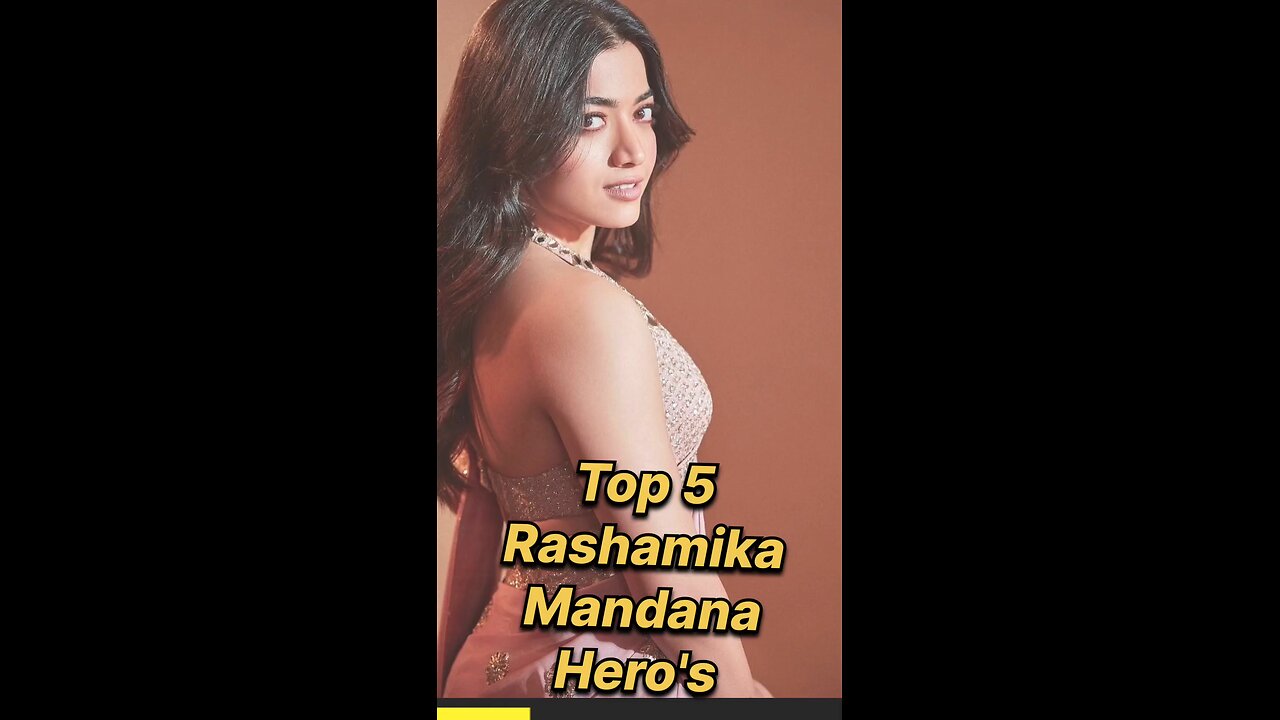 Top 5 Rashmika mandana Hero's 😄 #top5 #bollywood #shorts