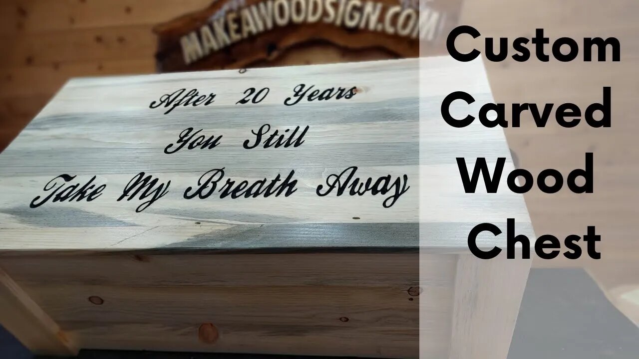 Building And Carving A Wood Chest Out Of Blue Pine