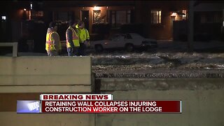 Southbound Lodge closed at 7 Mile in Detroit after retaining wall collapse