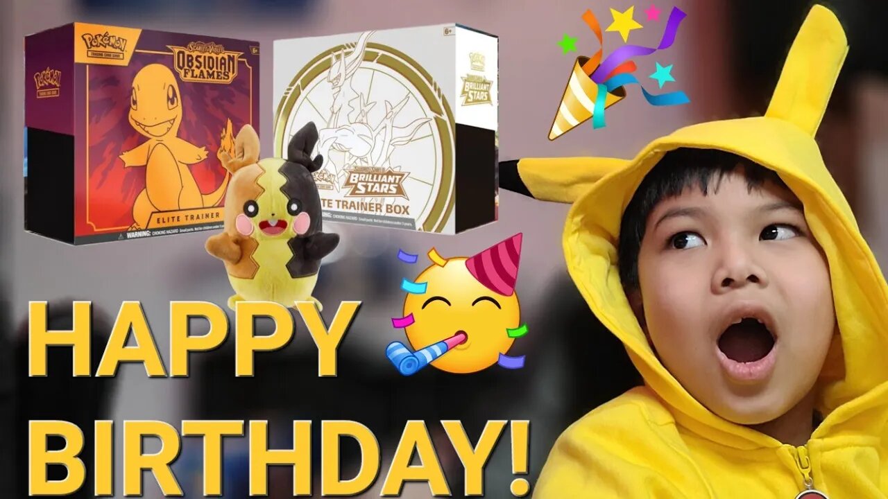 Birthday Special: Unboxing Pokémon Brilliant Stars and Obsidian Flames ETB! #birthday #pokemon