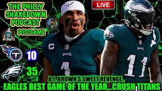 Eagles Blowout Titans!!! | The Philly Shakedown Podcast | Jalen Hurts MVP!!!