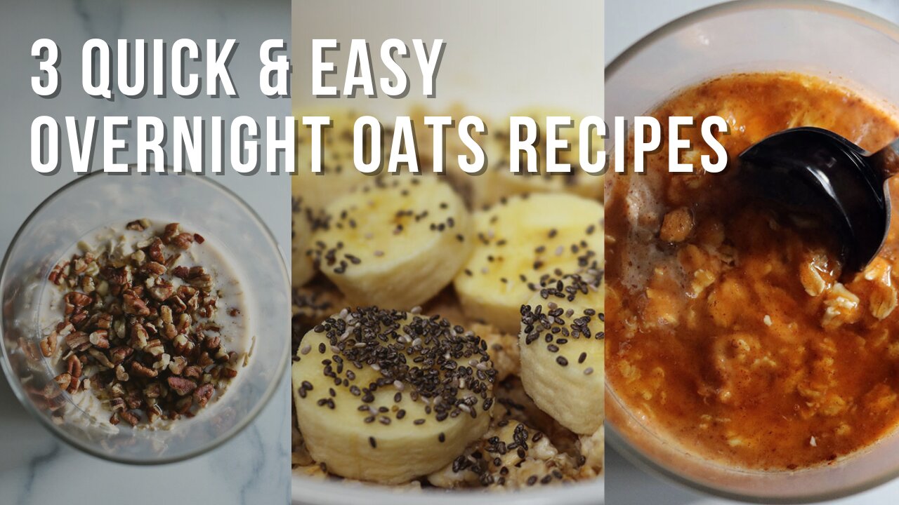 3 overnight oats recipes for busy mornings