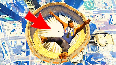 GTA 5 Jumps / Falls (Funny Moments)