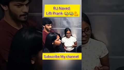 RJ Naved Lift Prank @rjnavedofficialll @SainiFun #comedy #entertainment #liftprank #shorts