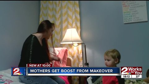 Mothers at Women and Children center get a holiday boost from room makeovers