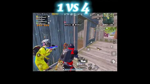 Clutch On Pro Arbi Squad 1 vs 4 #shorts #pubgmobile #pubgmobile #pubg