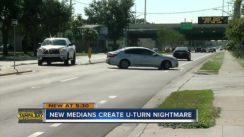 Drivers making broken u-turns along Himes Avenue, city working on fix