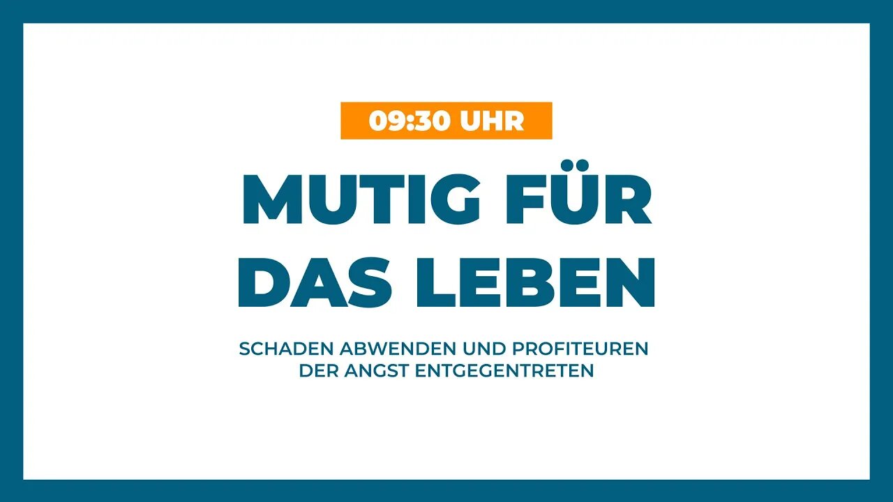 Livestream 23.09. Vortrag Mutig für das Leben # Dr. Peter McCullough