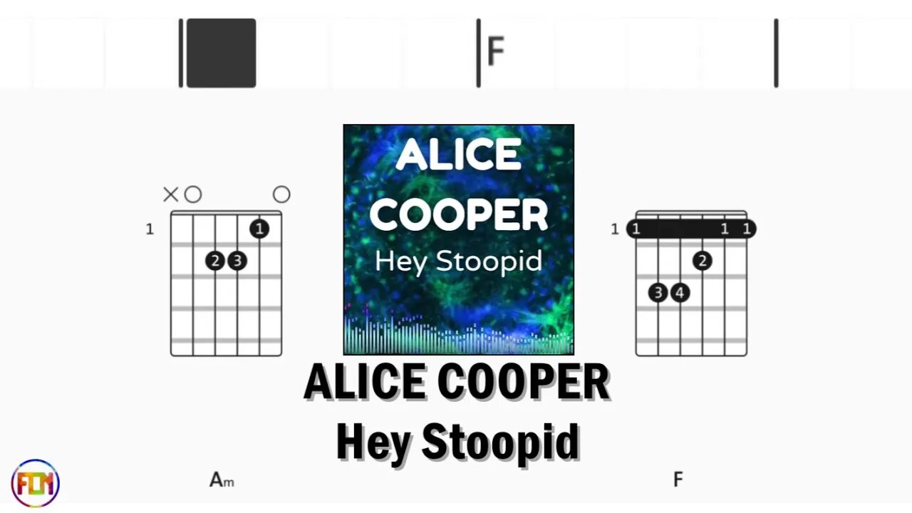 ALICE COOPER Hey Stoopid FCN GUITAR CHORDS & LYRICS