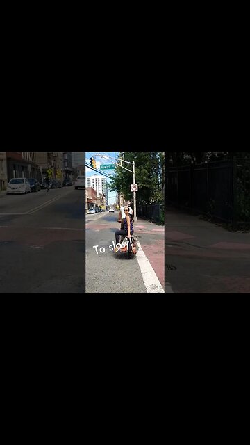 Bike vs Motorcycle #motocycle #susuki #cargobike #bikelanes #citylife #dennisalan