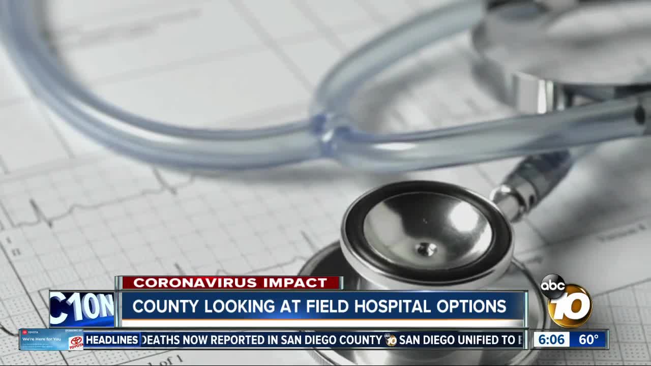 County looking at field hospital options