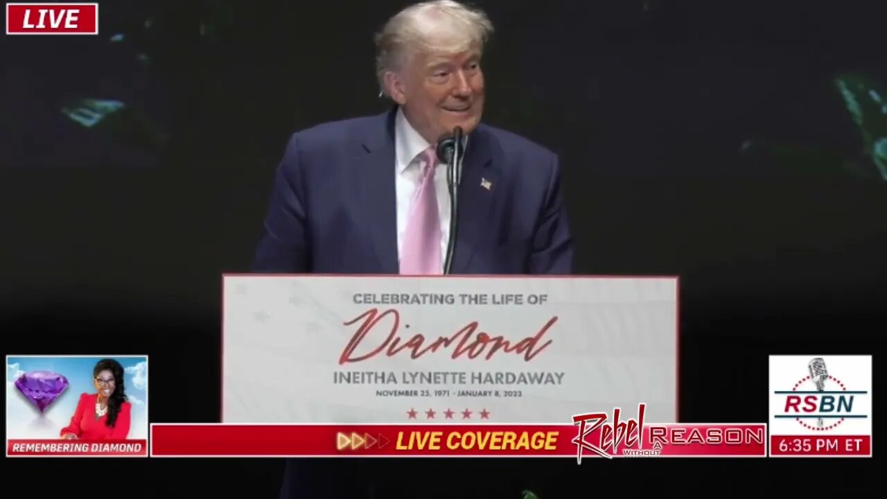 Trump Speaks at Diamonds service (Adjusted Audio)