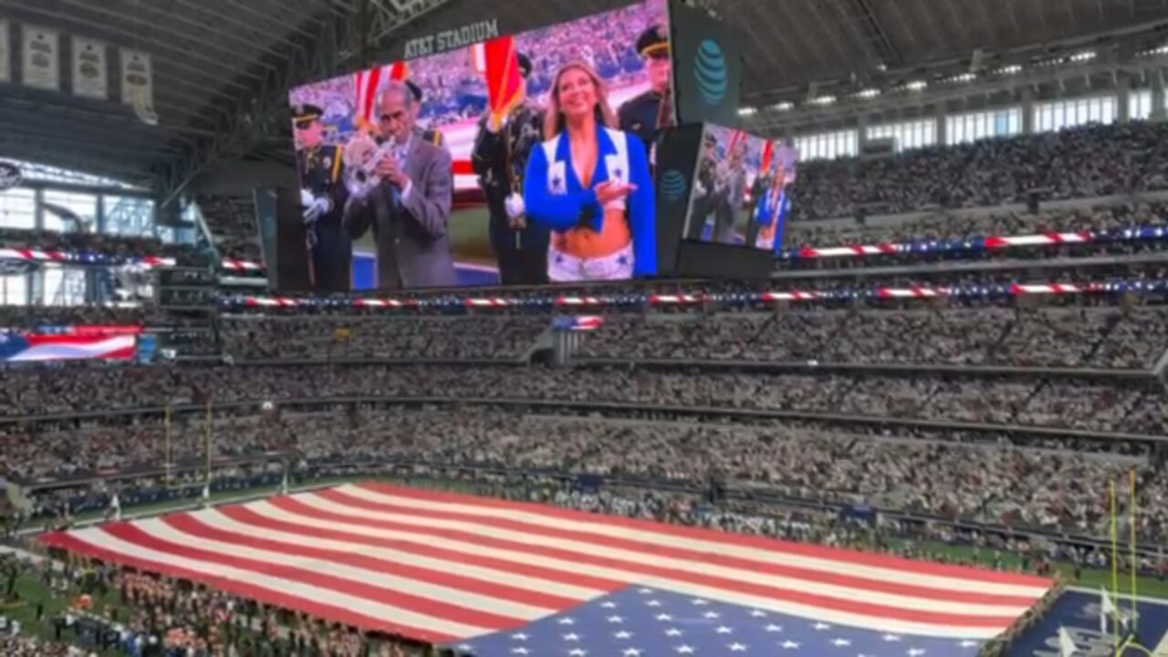 National Anthem at The Dallas Cowboys vs 49ers Playoff