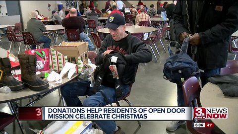 Donations help Open Door Mission give gifts to residents