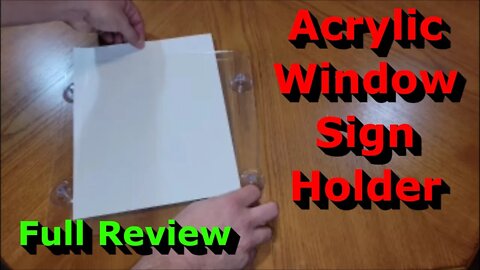 Acrylic Window Sign Holder - Full Review - So Many Uses!