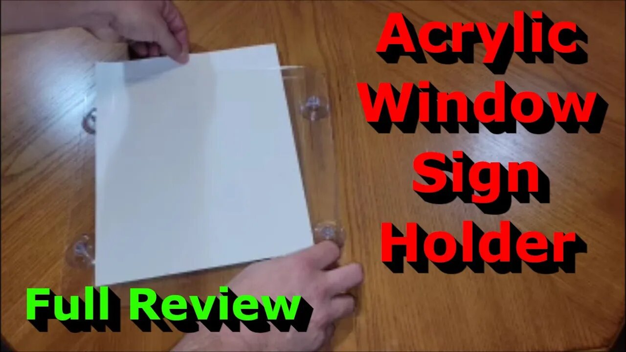 Acrylic Window Sign Holder - Full Review - So Many Uses!